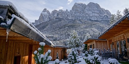 Luxuscamping - getrennte Schlafbereiche - Trentino - Camping Seiser Alm Dolomiten Lodges