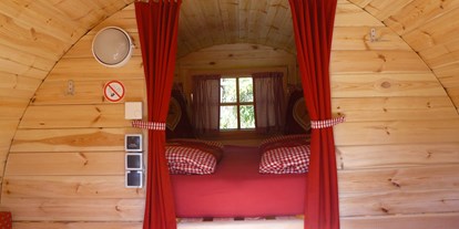 Luxuscamping - Art der Unterkunft: Schlaffass - Schwäbische Alb - Camping Schwabenmühle Schlaffass auf Camping Schwabenmühle