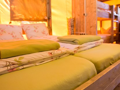 Luxury camping - getrennte Schlafbereiche - Franken - Waldcamping Brombach Safarizelt am Waldcamping Brombach