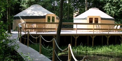 Luxury camping - Gemütliche Jurten am idyllischen Quellteich gelegen - Uhlenköper-Camp Jurten auf dem Uhlenköper-Camp Uelzen