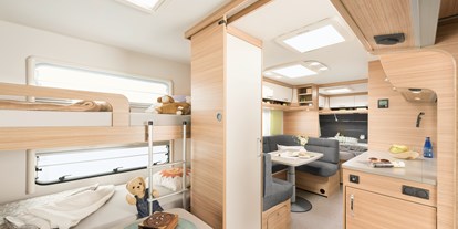 Luxuscamping - WC - Gelting - Wohnraum - Mobilheime direkt an der Ostsee Glamping Caravan