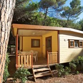 Glampingunterkunft - Mobilheim Mini Villini plus auf Camping Le Esperidi