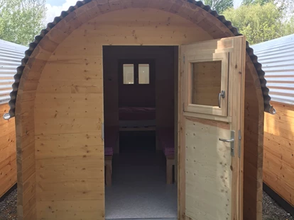 Luxury camping - Art der Unterkunft: spezielle Unterkunft - Region Schwaben - Campingplatz Hegne Schlaf-Häusle auf dem Campingplatz Hegne