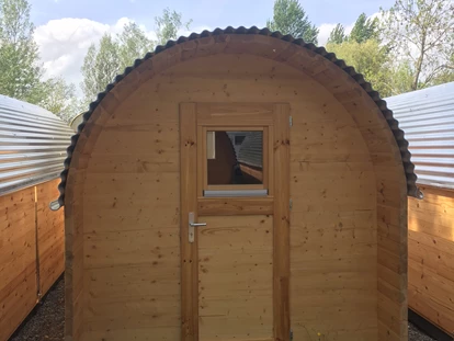 Luxury camping - Art der Unterkunft: Hütte/POD - Region Schwaben - Campingplatz Hegne Schlaf-Häusle auf dem Campingplatz Hegne
