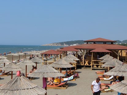 Luxuscamping - Kochmöglichkeit - Montenegro - Camping Safari Beach - Gebetsroither Luxusmobilheim von Gebetsroither am Camping Safari Beach