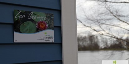 Luxuscamping - Ruhrgebiet - Dingdener Heide Seehaus direkt am See mit eigener Seeterrasse