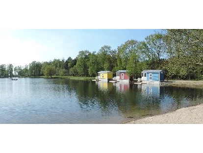 Luxury camping - Preisniveau: günstig - Niederrhein - Dingdener Heide Seehaus direkt am See mit eigener Seeterrasse