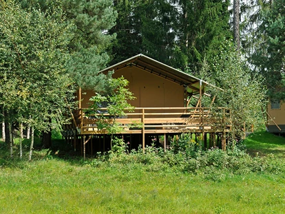 Luxury camping - Kochutensilien - Austria - Safari-Lodge-Zelt "Hippo" - Nature Resort Natterer See Safari-Lodge-Zelt "Hippo" am Nature Resort Natterer See