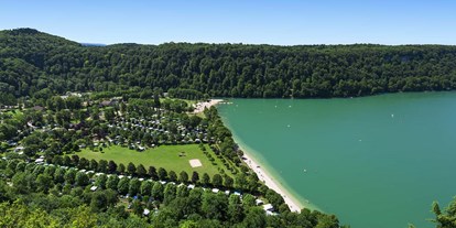 Luxuscamping - Franche-Comté - Domaine de Chalain Mobilheime Loggia und Residence auf Domaine de Chalain