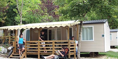 Luxuscamping - Franche-Comté - Domaine de Chalain Mobilheime Family auf Domaine de Chalain