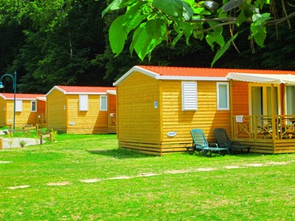 Luxury camping - Terrasse - Region Jura - Domaine de Chalain Mobilheime Premium auf Domaine de Chalain