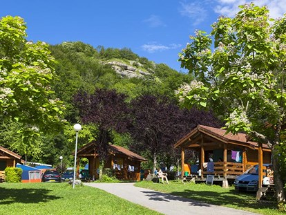 Luxury camping - Terrasse - Region Jura - Domaine de Chalain Bungalows auf Domaine de Chalain
