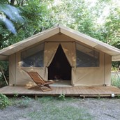 Glamping accommodation - Safari-Zelte auf Le Clapas