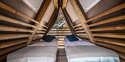 Luxuscamping - Pula - Arena One 99 Glamping - Meinmobilheim Premium two bedroom lodge tent auf dem Arena One 99 Glamping