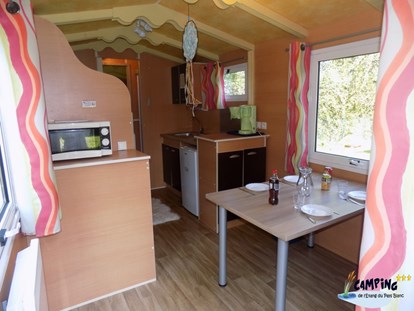 Luxuscamping - Kühlschrank - Pays de la Loire - Camping de l’Etang Roulottes auf Camping de l’Etang