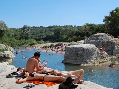 Luxury camping - Languedoc-Roussillon - Camping Les Cascades Mobilheim Texas auf Camping Les Cascades