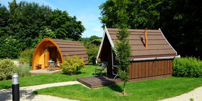 Luxuscamping - Der Pod und Troll von außen © Campingpark Kerstgenshof - Pods auf dem Campingpark Kerstgenshof