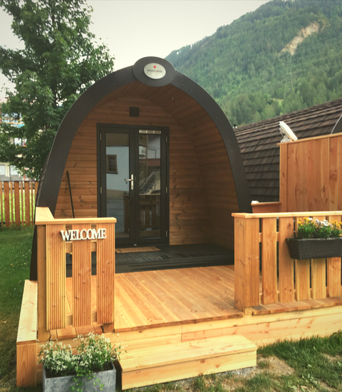 Glampingunterkunft: Woodlodges Tannen- und Fichtenhütte