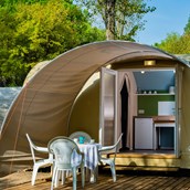 Luxuscamping: Spezielles Zelt "CoCo Sweet" auf Camping Ca'Savio - Zelt CoCo Sweet auf Camping Ca'Savio
