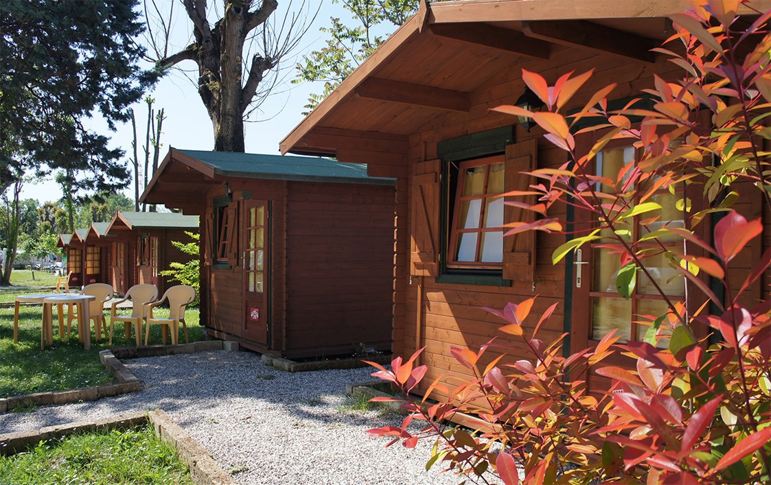 Glampingunterkunft: Mini-Chalets, perfekt für kurze Aufenthalte - Mini-Chalets für 2 Personen auf Camping Rialto
