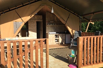 Glampingunterkunft: Tendi safarizelt mit Badezimmer - Tendi safarizelt mit Badezimmer auf Camping Borken am See