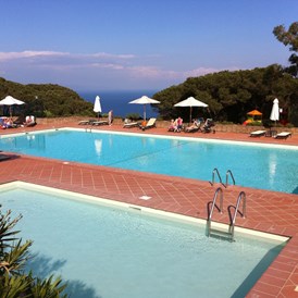 Glampingunterkunft: Schwimmbad mit kinderbad auf Ripalte - Tendi safarizelt mit Badezimmer auf Tenuta delle Ripalte