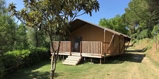 Luxuscamping - Tendi safaritzelt mit Badezimmer - Tendi safarizelt mit Badezimmer auf Camping Paradiso
