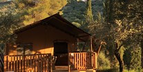 Luxuscamping - Toskana - Tendi safarizelt mit Badezimmer auf Camping Vallicella - Camping Vallicella - Tendi Tendi safarizelt mit Badezimmer auf Camping Vallicella