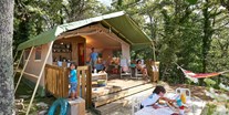 Luxuscamping - Toskana - Tendi Safarizelt mit Badezimmer  - Camping Orlando in Chianti - Tendi Tendi safarizelt mit Badezimmer auf Camping Orlando in Chianti