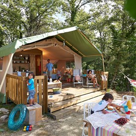 Glampingunterkunft: Tendi Safarizelt mit Badezimmer  - Tendi safarizelt mit Badezimmer auf Camping Orlando in Chianti