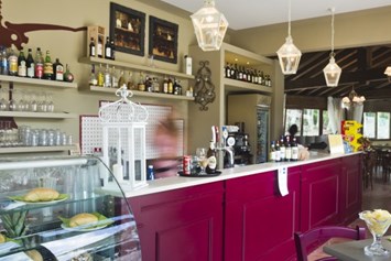 Glampingunterkunft: Bar mit restaurant - Tendi safarizelt mit Badezimmer auf Camping Orlando in Chianti