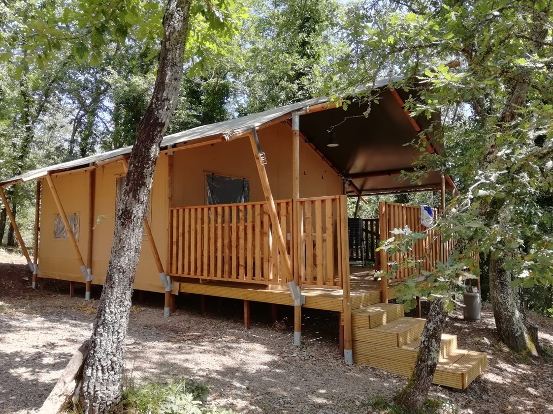 Glampingunterkunft: Tendi Safarizelt Trendy mit Badezimmer  - Tendi safarizelt mit Badezimmer auf Camping Orlando in Chianti