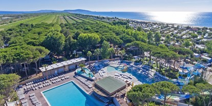 Luxuscamping - Béziers - Mobilheim Premium 4/5 Personen 2 Zimmer von Vacanceselect auf Camping Le Castellas