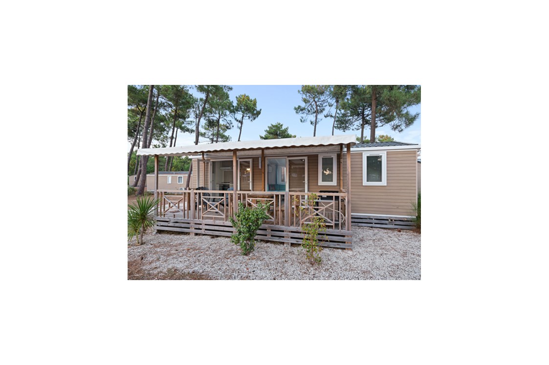 Glampingunterkunft: Mobilheim Premium 6 Personen 3 Zimmer von Vacanceselect auf Camping Le Castellas