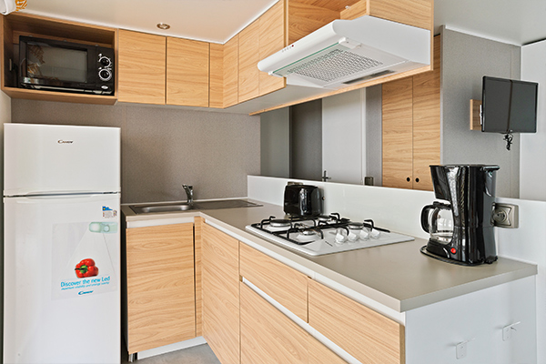 Glampingunterkunft: Mobilheim Moda 6 Personen 3 Zimmer AC 2 Badezimmer von Vacanceselect auf Camping Saint Jacques