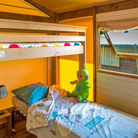 Glampingunterkunft: Ecoluxe Zelt 4/5 Personen 2 Zimmer von Vacanceselect auf Camping Falaise Narbonne-Plage
