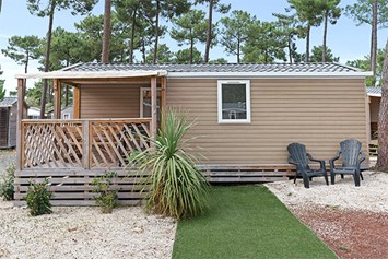 Glampingunterkunft: Mobilheim Premium 6 Personen 3 Zimmer von Vacanceselect auf Camping Le Coteau de la Marine
