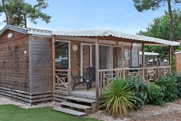 Glampingunterkunft: Mobilheim Premium 5/6 Personen 2 Zimmer von Vacanceselect auf Camping Atlantic Club Montalivet