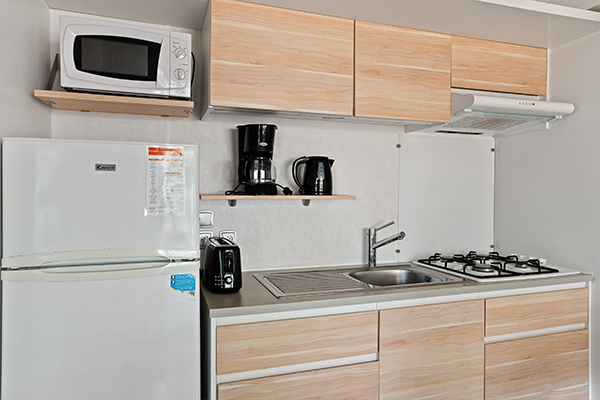 Glampingunterkunft: Mobilheim Premium 5/6 Personen 2 Zimmer von Vacanceselect auf Camping Atlantic Club Montalivet