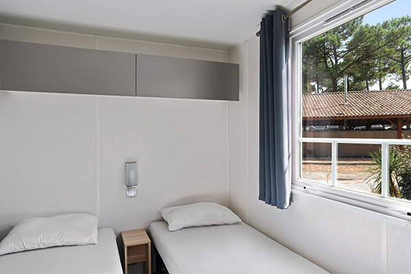 Glampingunterkunft: Mobilheim Premium 5/6 Personen 2 Zimmer von Vacanceselect auf Camping Atlantic Club Montalivet