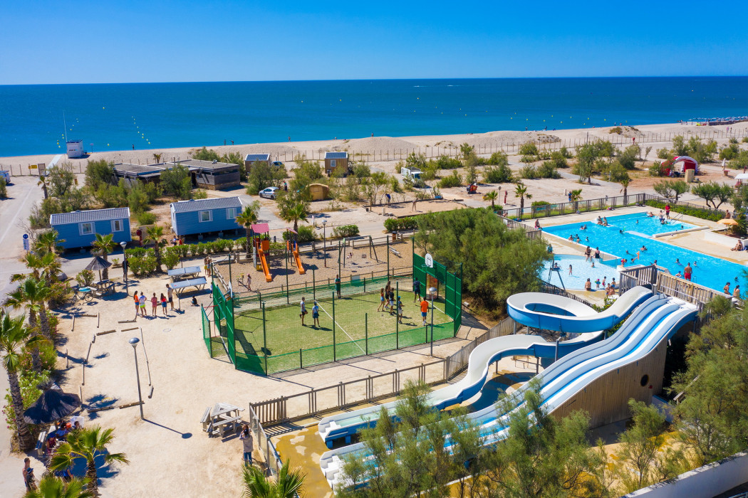 Luxuscamping - Parkplatz bei Unterkunft - Montpellier - Camping Le Palavas - Vacanceselect Mobilheim Moda 6 Personen 3 Zimmer Klimaanlage 2 Badezimmer von Vacanceselect auf Camping Le Palavas