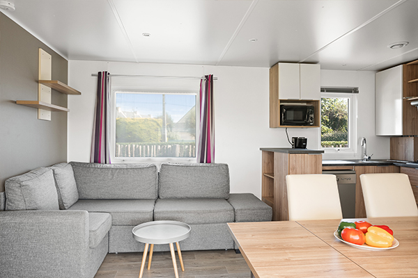 Glampingunterkunft: Mobilheim Moda 6 Personen 3 Zimmer 2 Badezimmer von Vacanceselect auf Camping La Marine