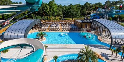 Luxuscamping - Charente-Maritime - Mobilheim Privilege Club 4 Pers 2 Zimmer Tropische Dusche von Vacanceselect auf Camping La Pinède