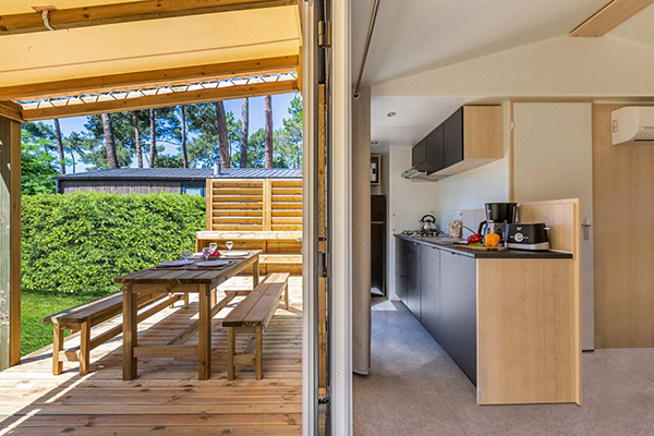 Glampingunterkunft: Mobilheim Privilege Club 6 Pers 3 Zimmer Tropische Dusche von Vacanceselect auf Camping Verdon Parc