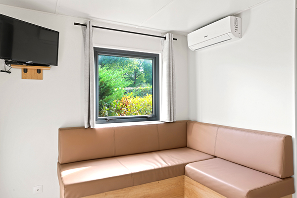 Glampingunterkunft: Mobilheim Privilege 4 Personen 2 Zimmer von Vacanceselect auf Camping Les Dunes