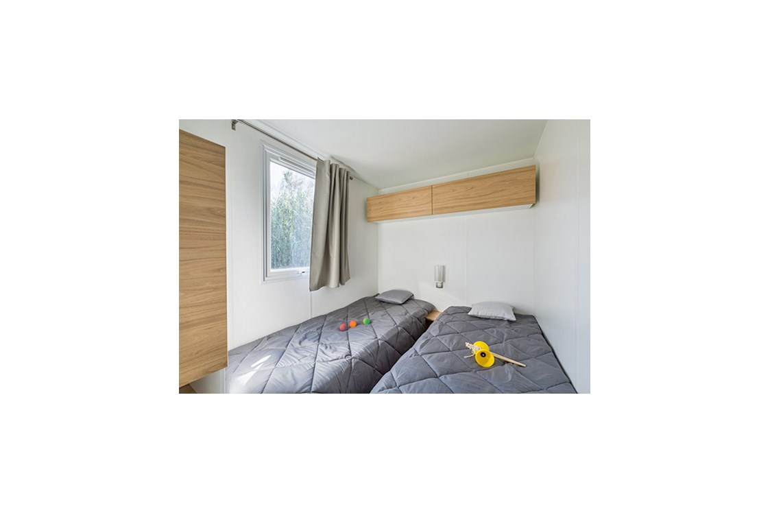 Glampingunterkunft: Mobilheim Privilege 6 Personen 3 Zimmer von Vacanceselect auf Camping Les Dunes