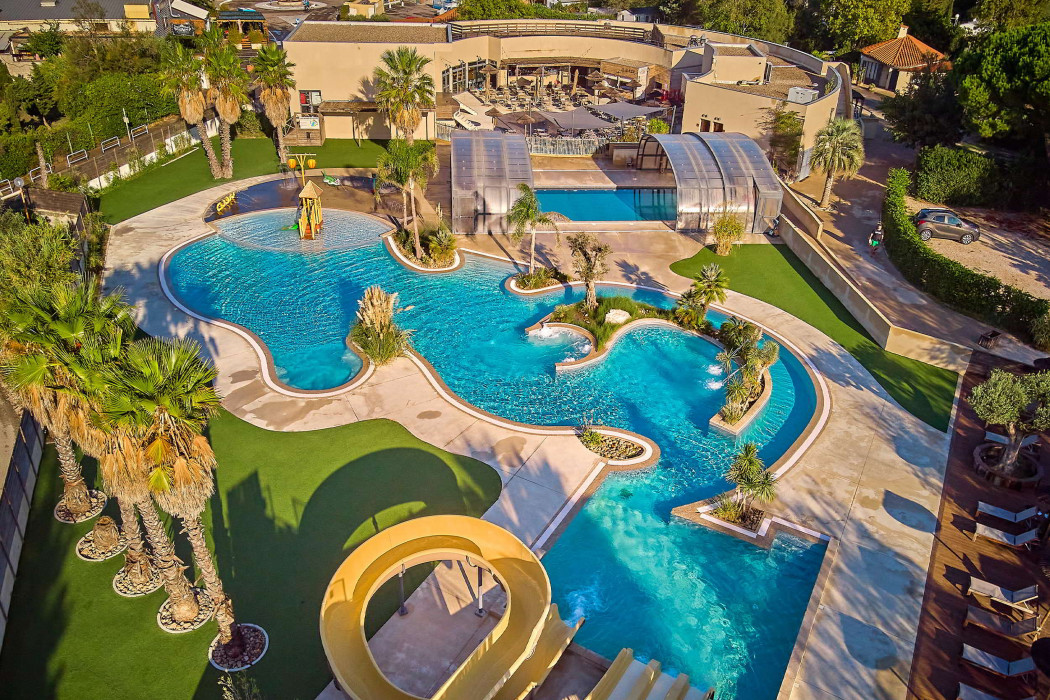 Camping de lujo - Torreilles - Camping Les Dunes - Vacanceselect Mobilheim Privilege Club 4 Pers 2 Zi. Whirlpool Trop. Dusche von Vacanceselect auf Camping Les Dunes