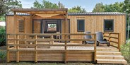 Luxuscamping - Languedoc-Roussillon - Mobilheim Privilege 6 Personen 3 Zimmer 2 Badezimmer von Vacanceselect auf Camping Les Dunes
