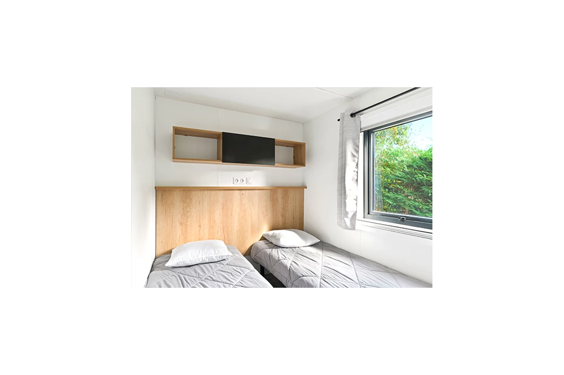 Glampingunterkunft: Mobilheim Privilege 6 Personen 3 Zimmer 2 Badezimmer von Vacanceselect auf Camping Les Dunes