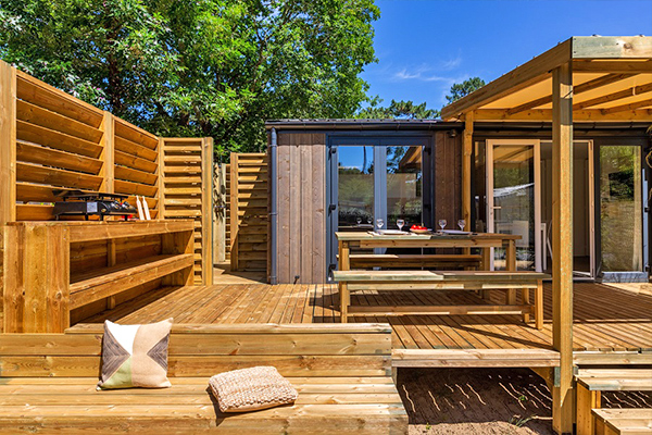 Glampingunterkunft: Mobilheim Privilege Club 6 Pers 3 Zimmer Trop Dusche von Vacanceselect auf Camping La Plage d'Argens